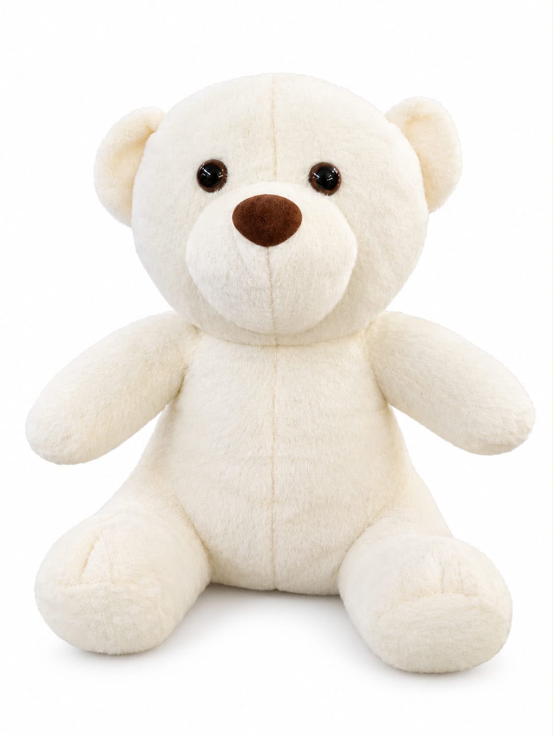 Classic white bear with dark brown nose