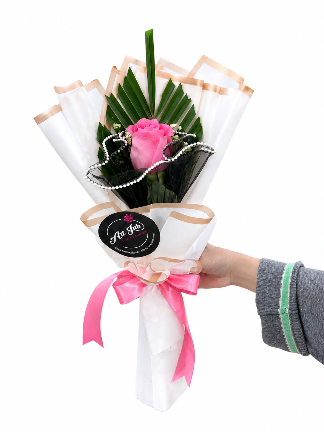 Pink Pearl Rose Bouquet
